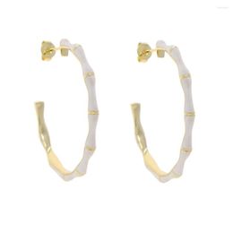 Stud Earrings 2023 Luxury Gold Colour Iced Out Round Circle Enamel Earring Hip Hop Colourful Hoop Huggie For Women