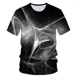 Men's T Shirts 2023 Smoke T-shirt Men Women Fashion Colourful Anime 3d Shirt Boys Summer Cool Harajuku Short Sleeve Tops Tee Streetwear Girls