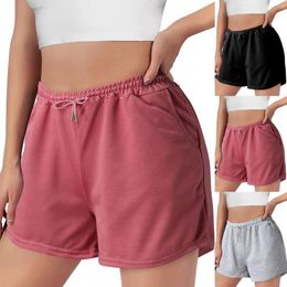 Women's Shorts 2023 Summer Casual Women Home High Waist Fashion Basic Short Pants Streetwear Ladies Drawstring