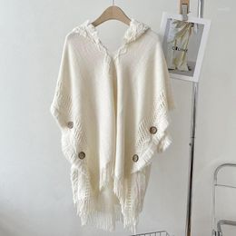 Scarves Autumn Loose Thick Sweater Women Winter Fashion Ladies Cardigan Knitted Wool Shawl Tops D520