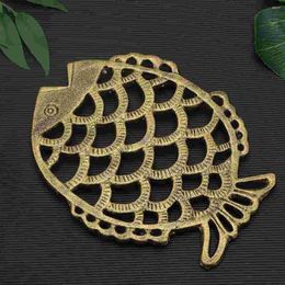 Table Mats Coasters Cup Mat Insulation Tabletop Metal Iron Pad Gardening Kitchen Shaped Hollow Bar Display