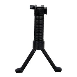 Tactical Vertical Fore Grip with Retractable Spring Loaded Bipod Hunting Rifle Foregrip Bipod Ergonomic fit 20mm Picatinny Rail