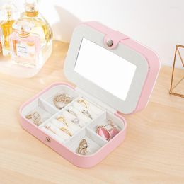 Jewellery Pouches Girls Travel Essential Makeup Storage Box Ring Necklace Earring Pouch Bracelet Watch Cosmetics Lipstick Organiser Suppl