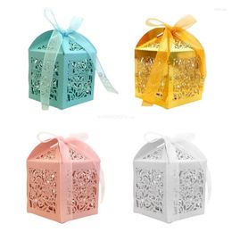 Gift Wrap Packaging Candies Box For Sweets Wedding Baptism Cookie Packing Boxes 5x5x8cm Dropship
