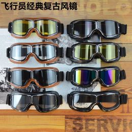 Motorcycle Helmets 2023 Racing Helmet Windproof Glasses Goggles Pilot Multiple Colour