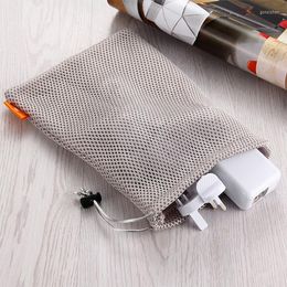 Storage Bags Portable Nylon Mesh Bag Anti-fouling Dust-proof Scratch-resistant Protective For Gadgets Phone Cable Pad