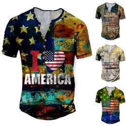 Men's T Shirts Bulk Of Mens Summer Fashion Casual Fasten 3D Digital Printing Shirt Short Sleeve Top Pack For Men