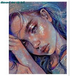 Stitch 5D AB Square/Round Drill Diamond Painting Fairy Cross Stitch Kit DIY Diamond Embroidery Color Mosaic Cats Home Decor