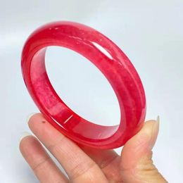 Bangle Exquisite Jewelry Natural Jadeite Red Jade Bracelet Elegant Princess Family Friends Nice Holiday Gift