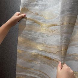 Curtain Light Luxury Curtains For Living Room Bedroom Gold Thread Marble Texture Jacquard High Precision Thickened Custom