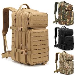 Backpacking Packs 50L Military Outdoor Tactical Backpacks Large Army 3 Day Assault Pack Hunting Bags Rucksack Waterproof Trekking Hiking Knapsack J230502