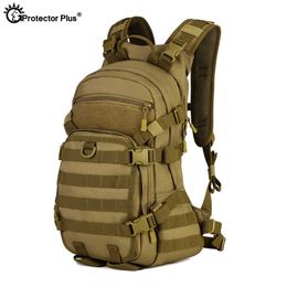 Backpacking Packs PROTECTOR PLUS Tactical Backpack 25L Riding Backpack Waterproof High Quality Hiking Hunting Military Style Bag Small Rucksack J230502