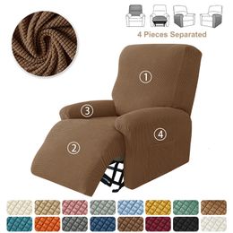 Chair Covers Thick Split Recliner Cover Non-Slip Polar Fleece Single Sofa for Living Room Lazy Boy Relaxing Armchair Slipcovers 230428