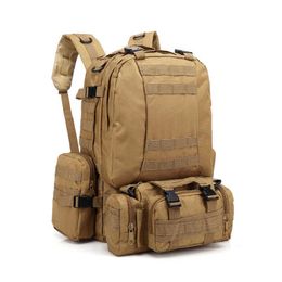 Backpacking Packs 55L Military Men Backpack Tactical Camouflage Backpack Outdoor Sport Climbing Hiking Camping Sport Bag Travel Rucksack Bags J230502