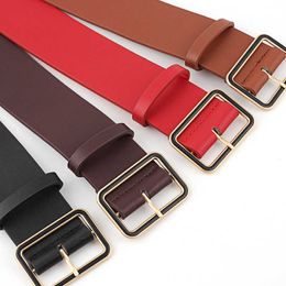 Other Fashion Accessories New Womens Belt Leather Belts for Women Female Gold Pin Buckle Strap Fancy Vintage for Jeans Wide Belt Dropshipping J230502