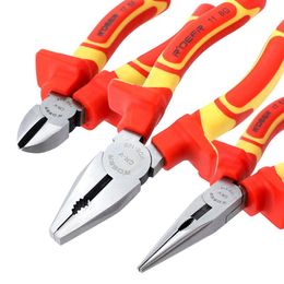 Tang Electrician pliers 1000v Wire Plier Cut Line Stripping Multitool Knife Crimper Cable Cutter Forceps Insulated Screwdriver set