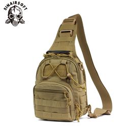 Backpacking Packs 1000D Military Tactical Shoulder Bag Sling Backpack Army Camping Hiking Bag Outdoor Sports Bag Travel Trekking Hunting Backpack J230502