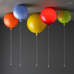 Wall Lamp Modern Simple Acrylic Balloon Bedroom LED Children's Kids Room Lights Decoration Colour