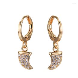 Hoop Earrings Fashion Shiny Cubic Zircon And Good Quality For Women Exquisite Girls Jewelry