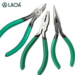 Accessories Laoa 5 Inch Wire Cutter Long Nose Pliers Side Cutter Mini Diagonal Pliers for Fishing Combination Hand Tools Kit