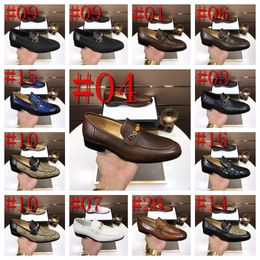 DESIGNER FASHION LUXURY MENS MOCASSINI IN PELLE Fatto a mano Nero Marrone SCARPE DA VESTITO CASUAL Business Party Wedding Calzature da uomo