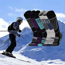Sports Socks High Quality Moisture-wicking Ski For Adult Knee-high Thermal Merino Wool Seamless Construction Insulated