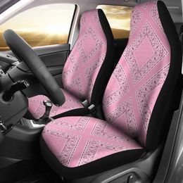 Car Seat Covers Light Pink Bandana - Diamond | Universal Fit Protectors For SUV And Bucket Seats