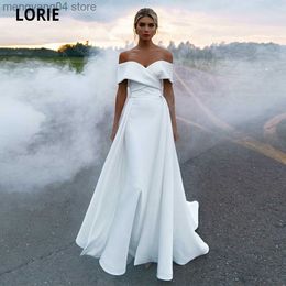 Party Dresses Mermaid Wedding Dresses 2020 Soft Satin Bridal Gowns Off The Shoulder Princess Wedding Party Dress With Detachable Skirt T230502