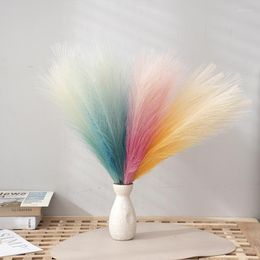 Decorative Flowers Artificial Pampas Grass Fluffy Faux Decor For Vase Fake Boho Party Indoor Decoration Garden Outdoor
