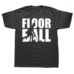 Men's T Shirts Novelty Awesome Floorball Sports Graphic Cotton Streetwear Short Sleeve Birthday Summer Style T-shirt Mens Clothing