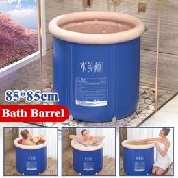 Bathtubs 85X85CM Portable Folding Bathtub Large PVC Foldable Water Tub Place Room Spa Thickened Bath Tub