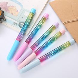 50Pcs Bright Sparkling Neutral Pen Fairy Stick Glitter Gel Pens Black 0.5mm Student Wholesale