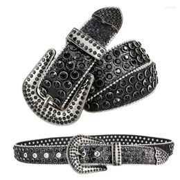 Belts Summer Waist Belt Shinning For Woman Men Luxurious Full Diamond Studded Strap Jeans Dress