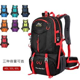 Backpacking Packs New mountaineering bag men's and women's travel bag 40L 50L60L largecapacity sports hiking outdoor leisure backpack waterproof J230502