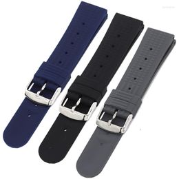 Watch Bands 20mm 22mm Silicone Sport Strap Diving Waterproof Soft Rubber Men Replacement Bracelet Wrist Belt Band For SRP777J1