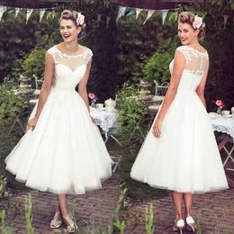 Party Dresses Lace Wedding Dresses Bride Applique Sweet Short Tea Length Fashion Dress for Women Princess Wedding Dresses T230502