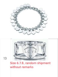 chain sliver love heart bracelets for women sterling 925 sliver Plated men diamond Wedding Party Birthday Valentine's Day promise engagement Gift girls with box