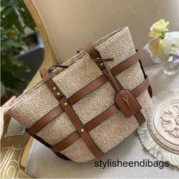 stylisheendibags Designer Straw Plaited Rsaffia Woven Tote Bag Busket Handbag Casual Summer Beach Large capacity Handbags Womens Shopping Bagss 30cm