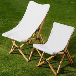 Camp Furniture Outdoor Folding Chair Portable Lounge Recliner Camping Beach Ultra Lightweight Director Butterfly Stool Solid Wood