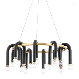 Pendant Lamps Chandelier Vintage Bubble Glass Oval Ball Modern Ceiling Lights E27 Light Box