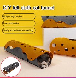 Toys Hot Foldable Pet Cat Tunnel Holes Rainbow Cat Channel Cat Tent Cat Litter Training Toy For Cat Animal Play Tunnel Tube Toy