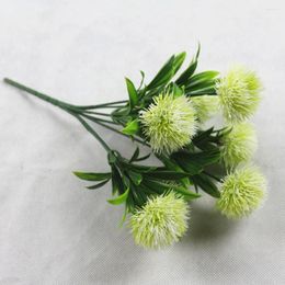 Decorative Flowers 1 Bouquet 7 Heads 5CM Dandelion Home 3 Colours PE Foam Artificial For Wedding Valentine's Day Decor