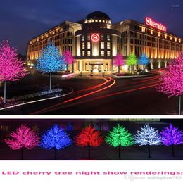 Christmas Decorations Holiday Light LED Cherry Blossom Tree 1.5m 1.8m Year Wedding Decorative Branches Lamp Outdoor Lighting