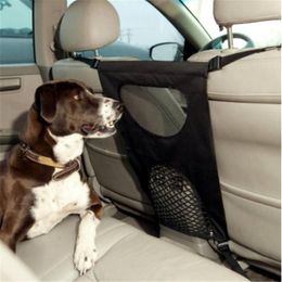 Carriers Pet Barrier Car Front Seats Back Guard Safety Mesh Net Blocks Dogs Access Pet Dog Safety Supplies