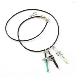 Pendant Necklaces MS Jewelry Sword Art Online Choker Necklace Elucidator Dark Repulsor Men Women Gift Anime Accessories