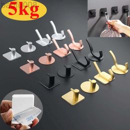 Robe Hooks Multi-purpose Wall Hook Door Keys Cloth Coat Hook Bathroom Towel Robe Hanger Hook Adhesive Kitchen Hardware Rack Shelf Bag Hook W0411