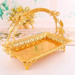 Fruit Tray Multipurpose Dried Food Plate Table Organiser Serving Tray for Kitchen Home Centrepiece Decoration Wedding Gift