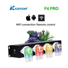 Pumps Kamoer F4 Pro 110120V 60HZ Wifi Doseerpomp Aquarium Remote Controlled Marine Tank App 5.0 Slient 0.1Ml