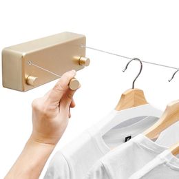 Organization Indoor And Outdoor Retractable Clothesline Punch Free Clothes Dryer 25kg/4.2m Clothes Line Balcony Laundry Drying Dropshipping