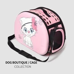 Strollers Cute Cat Carrier Bags Breathable Pet Carriers Small Dog Cat Backpack Travel Cartoon Cage Pet Transport Bag Carrying For Cats